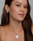 Scattered Diamond Large Pendant Necklace