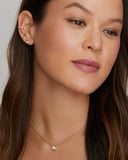 Round Edge Diamond Pendant Necklace