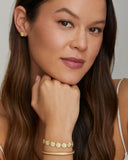 Linked Diamond Floral Bracelet