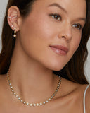 Round Edge Diamond Necklace