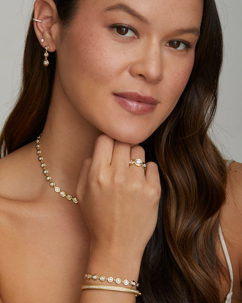 Round Edge Diamond Bracelet
