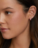 Ruby and Diamond Hoop