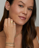 Twisted Diamond Studs with Blackened Bezel