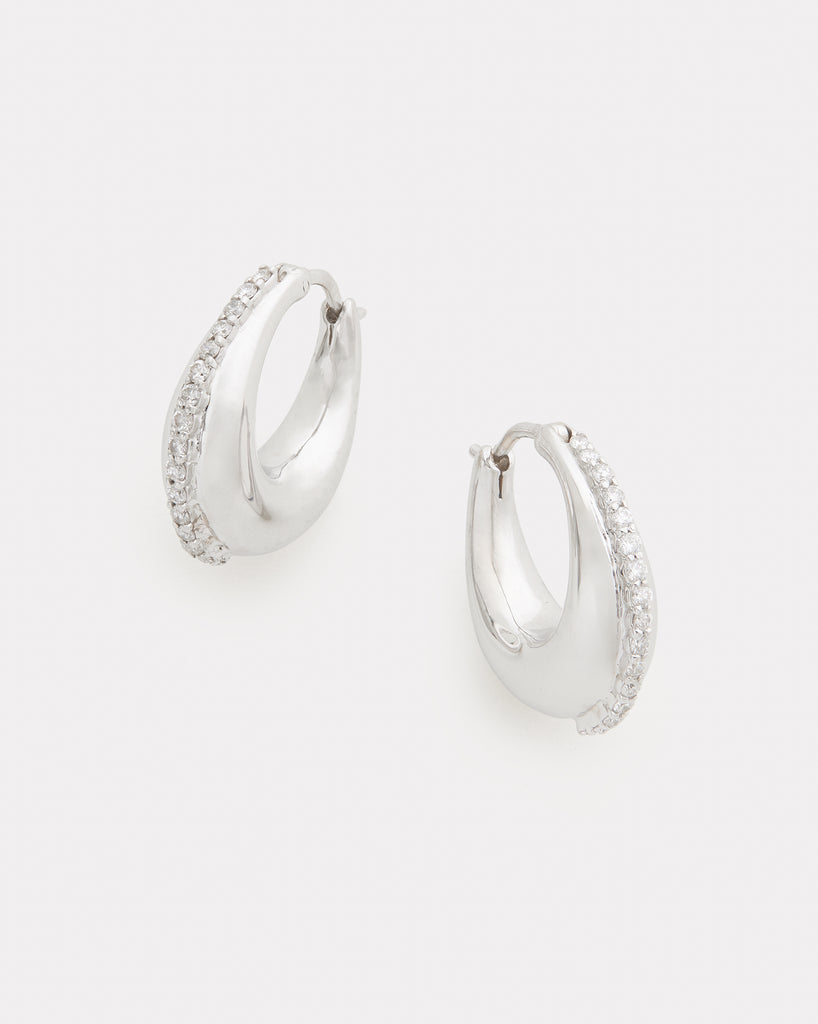 Small Domed Hoops with Diamonds