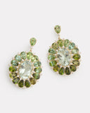 Ombre Floral Oval Earrings