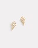 Kite Shape Diamond Stud