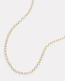 Graduated Bezel Set Diamond Necklace