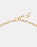 Graduated Bezel Set Diamond Necklace