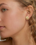 Flower Studs with Pearls