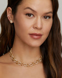 Aladdin Alternating Diamond and Gold Link Necklace