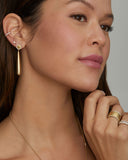 Gold and Diamond Briolette Earring