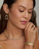 Multicolor Sapphire and Diamond Bracelet
