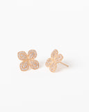 Diamond Flower Studs