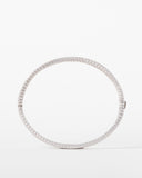 Hinged Black and White Diamond Bracelet