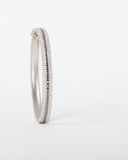 Hinged Black and White Diamond Bracelet