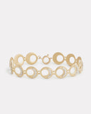 Crescent Bracelet with Diamonds