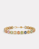 Multicolor Sapphire and Diamond Bracelet