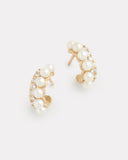 Pearl and Diamond Hoop