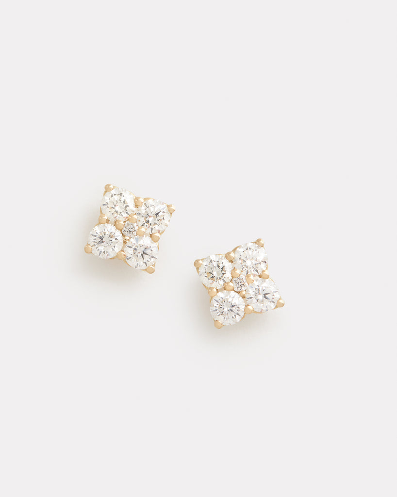 Diamond Cluster Studs