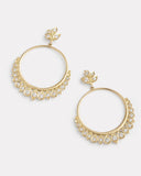 Leaf and Petal Diamond Hoops