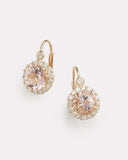 Diamond Edge Morganite Earring