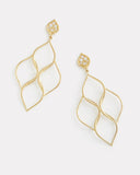 Woven Aladdin Earring with Diamonds
