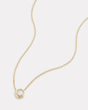 Round Edge Diamond Pendant Necklace