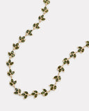 Green Tourmaline Leaf Necklace