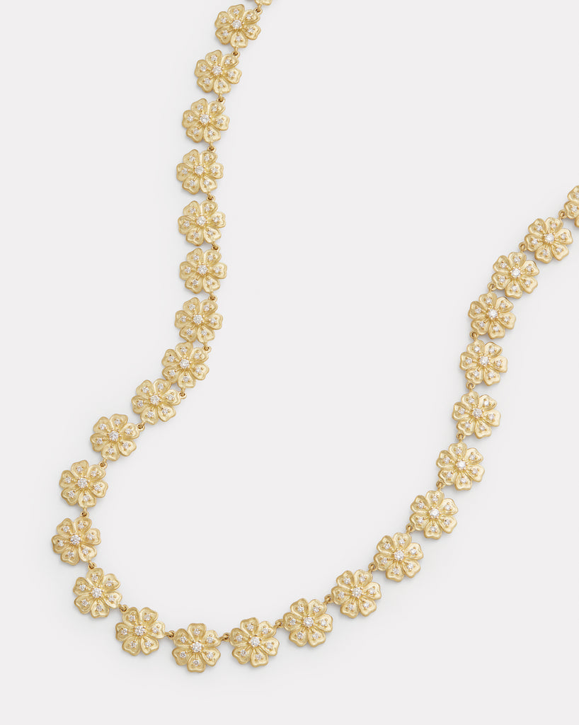 Floral Diamond Necklace