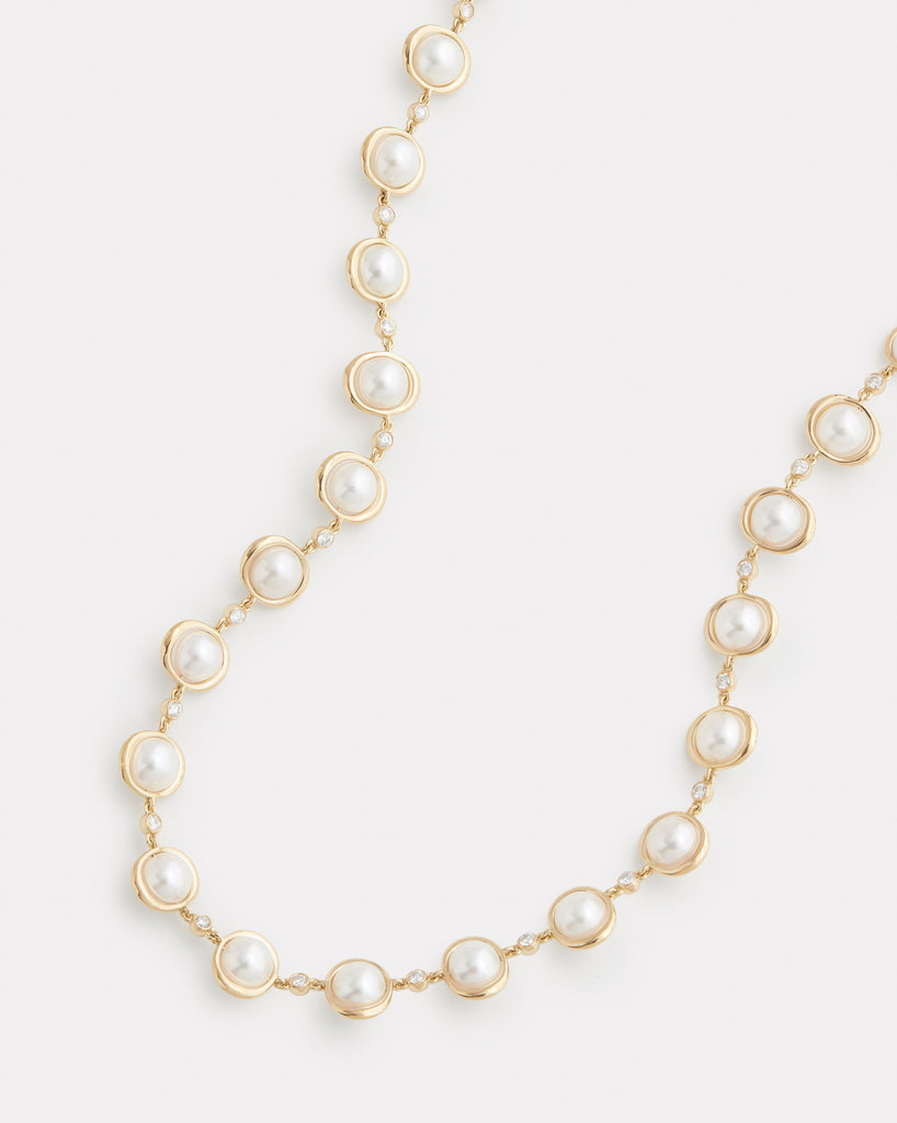 Pearl and Diamond Necklace