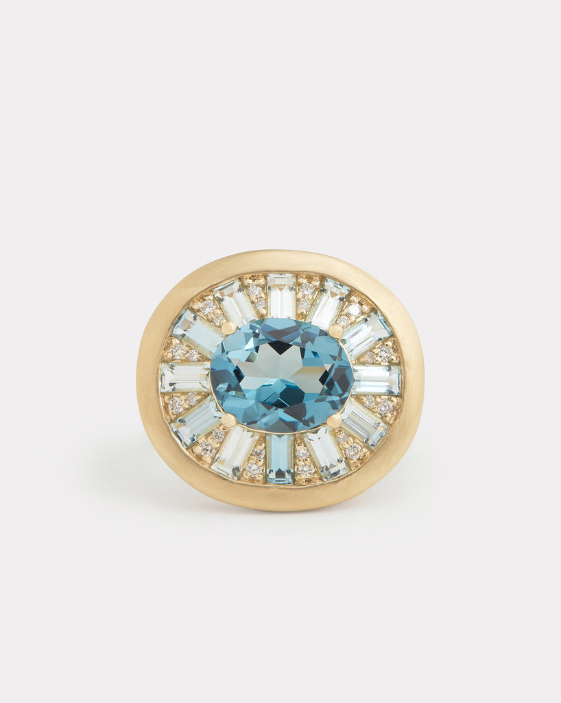 Mosaic Oval Ring