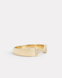 Spike Ring with Diamonds
