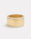 Diamond Edged Wide Band