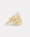 Wrapped Vine Ring with Diamonds