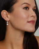 Opal and Pearl Drop Earring