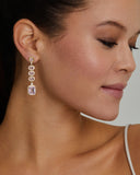 Ombre Earring with Tourmaline, Morganite, Kunzite, and Diamonds