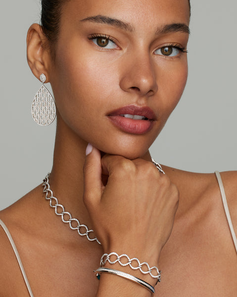 Aladdin Pave Link Bracelet