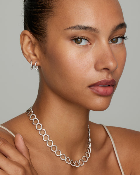 Aladdin Hoops with Diamonds