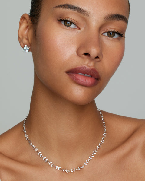 Delicate Vine Necklace with Diamonds