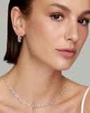 Delicate Vine Hoops with Diamonds