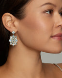 Marquis and Pear Shape Earrings with Aquamarine, Sky Blue Topaz, and Diamonds