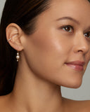 Pearl Drop Earring with Diamonds