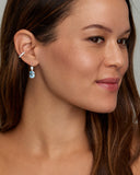 Aquamarine, Sky Blue Topaz, and Diamond Drop Earrings