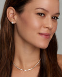 Graduated Bezel Set Diamond Necklace