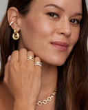 Five Row Band with Diamonds