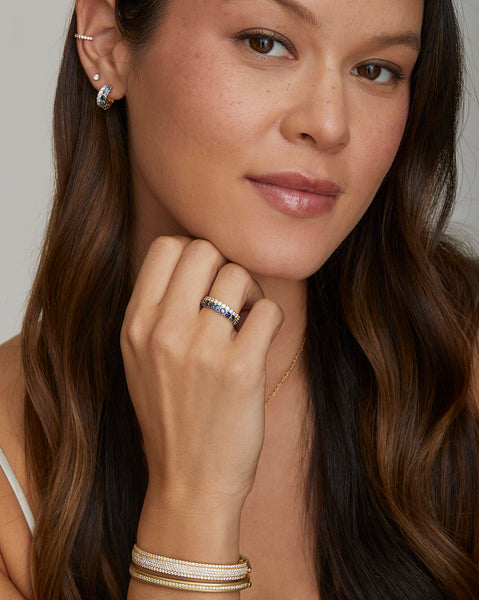 Sapphire and Diamond Band