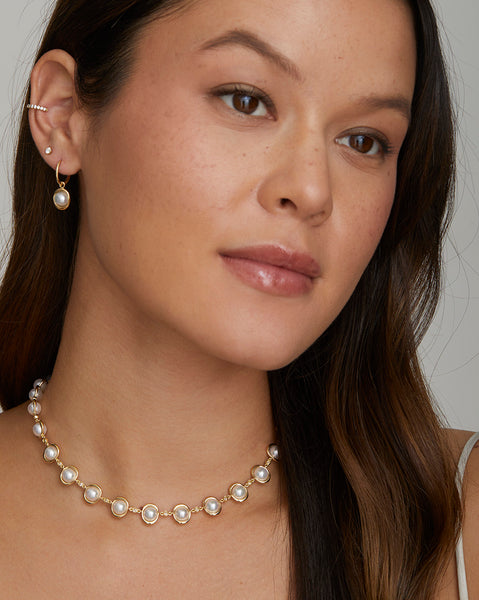 Pearl and Diamond Necklace