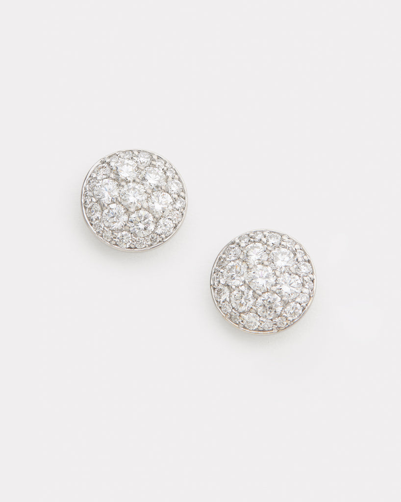 Domed Diamond Disc Studs