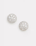 Domed Diamond Disc Studs