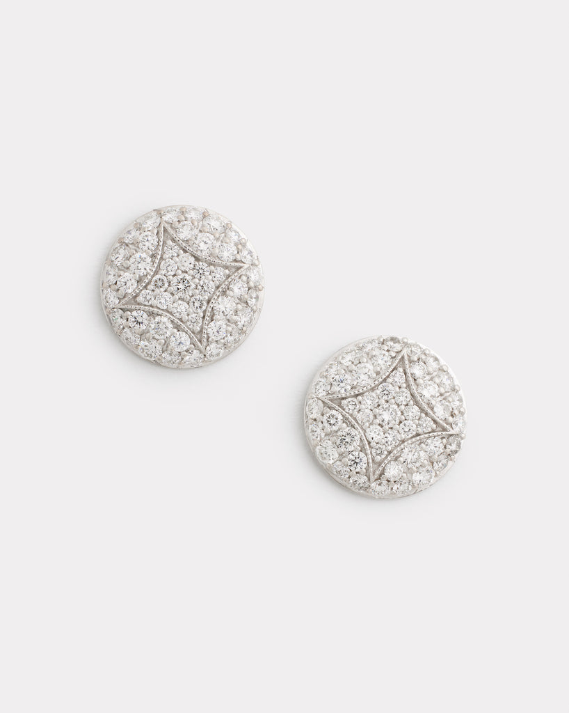 Aladdin Studs with Diamonds